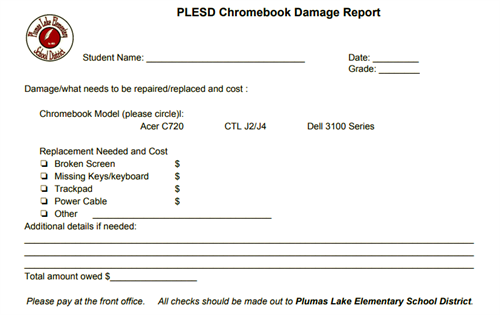 damage report paperwork